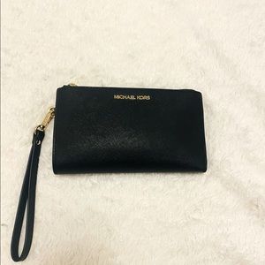Michael Kors leather wallet/wristlet.
